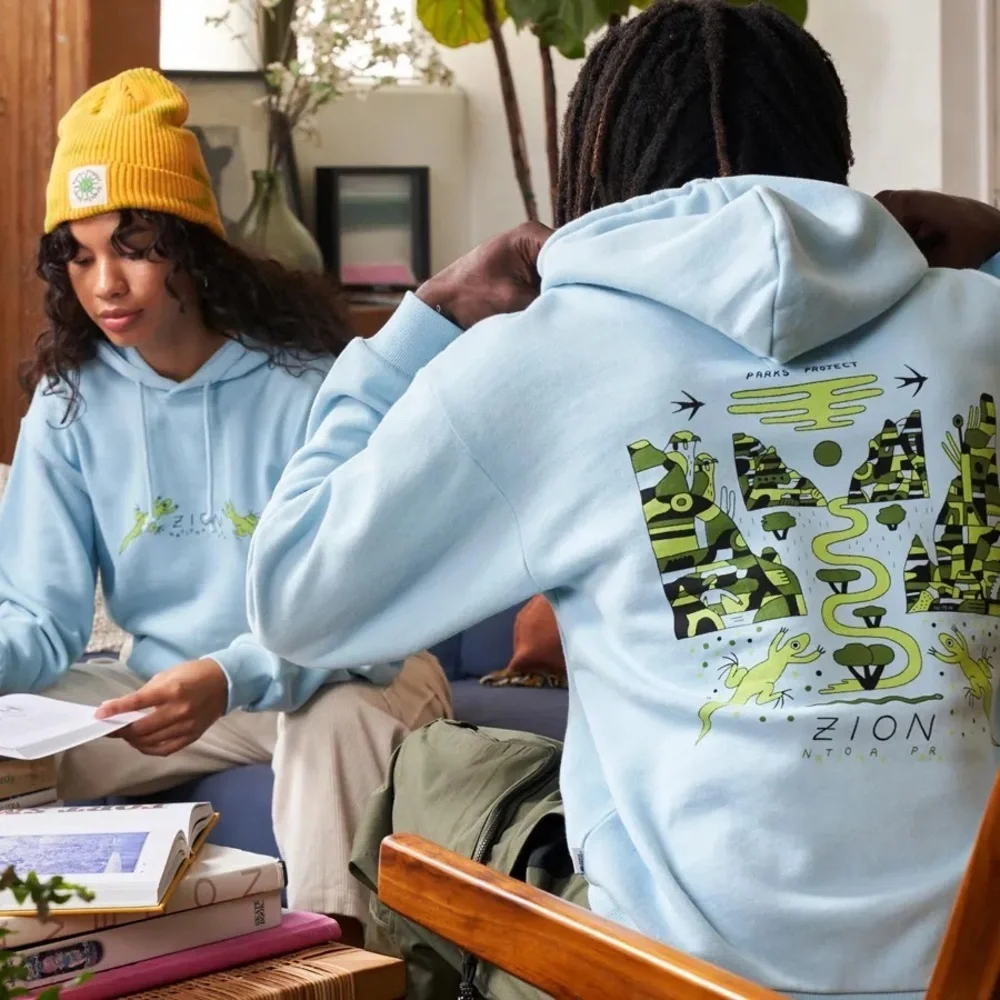 Parks Project Zion Lizards Hoodie NWT Rare National Park Graphic XS - Picture 1 of 7